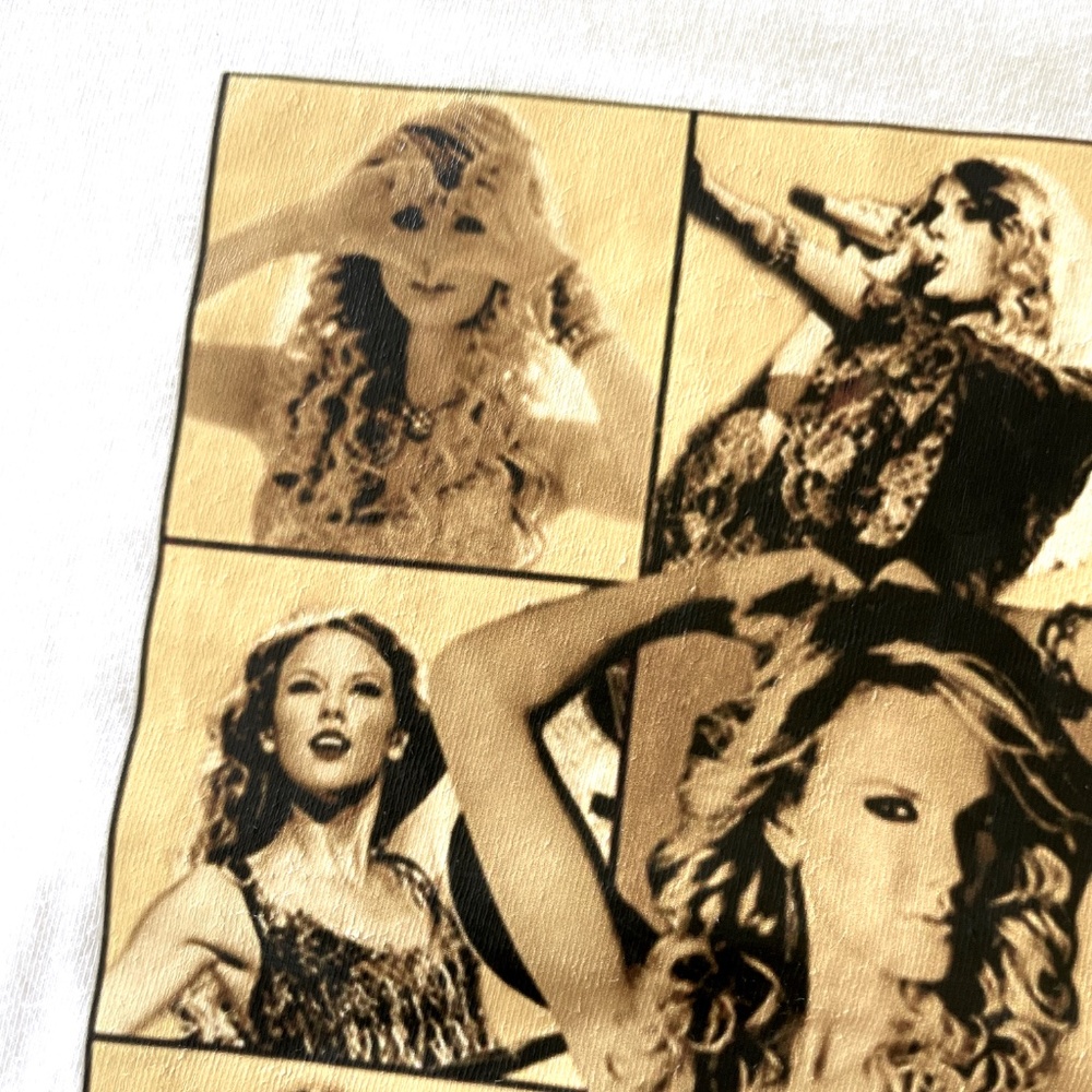 Vintage Taylor Swift Fearless Era Graphic Tee Shirt - Picture 7 of 15